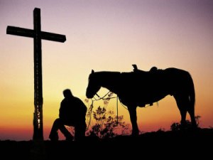 Cowboy Sunset Cross